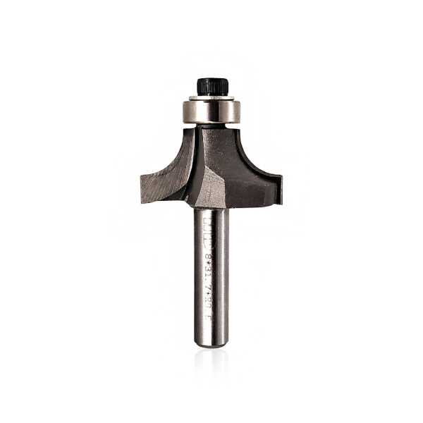 Round over router bit with lower bearing R9,5-D31,7-l16-L54-d8