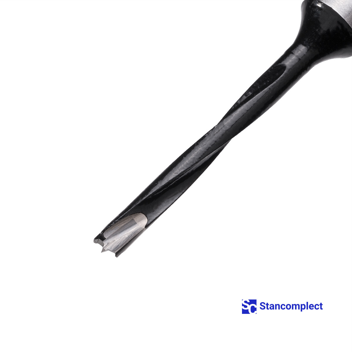 Blind hole drill bit HD d-4 mm, L-70 mm right with brazed plate