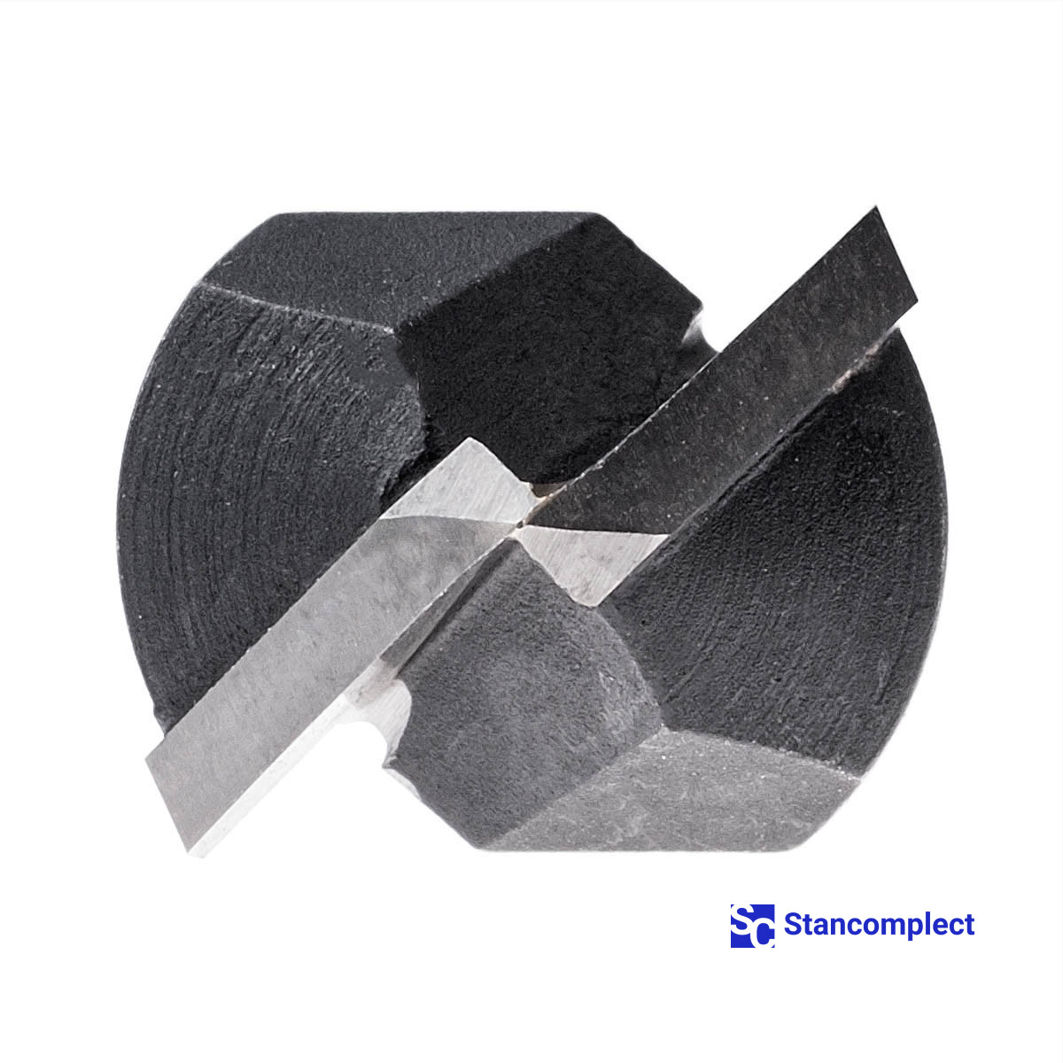 Two flute V-groove router bit d8-D18-H7,4-L60-A90 for aluminum