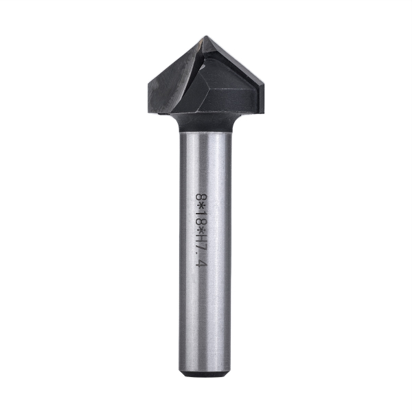 V-groove router bit d8-D18-H7,4-L60-A90 for Alucobond