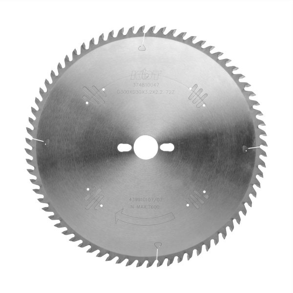 Main saw blade KDT 300x30x3.2x2.2 Z72 for sliding table saws
