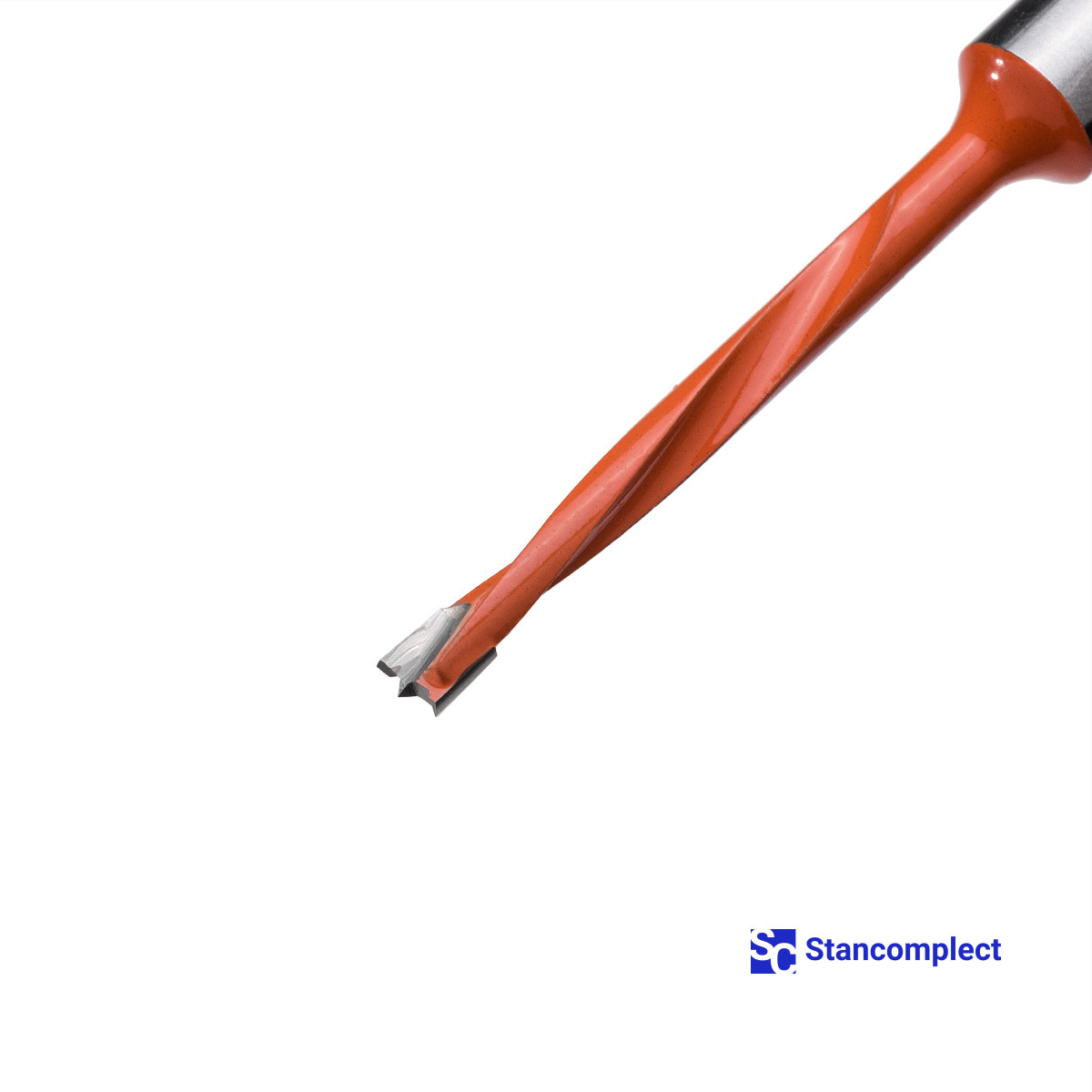 Blind hole drill bit HD d-4.5 mm, L-70 mm left with brazed plate