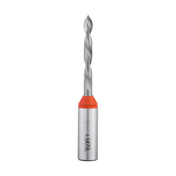 Solid carbide through hole drill bit HD d-4.5 mm, L-70 mm left (501 series)