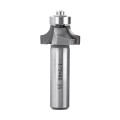 Two flute round over router bit with lower bearing R6,35-D25,4-l11-L51-d12,7