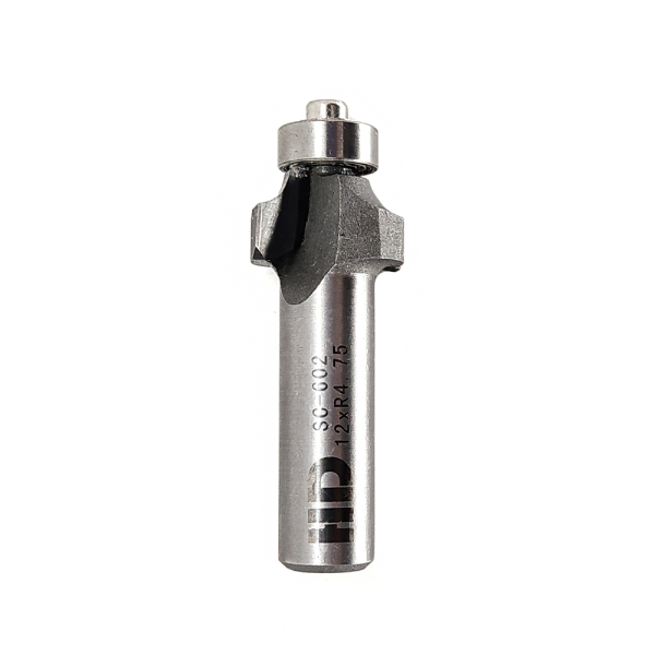 Round over router bit with lower bearing R4,75-D22-l11-L51-d12