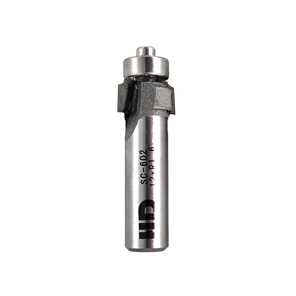 Round over router bit with lower bearing R1,6-D15,9-l9-L51-d12