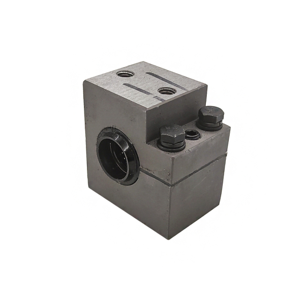 Linear bearing housing for scoring saw guide of KDT CNC beam saws