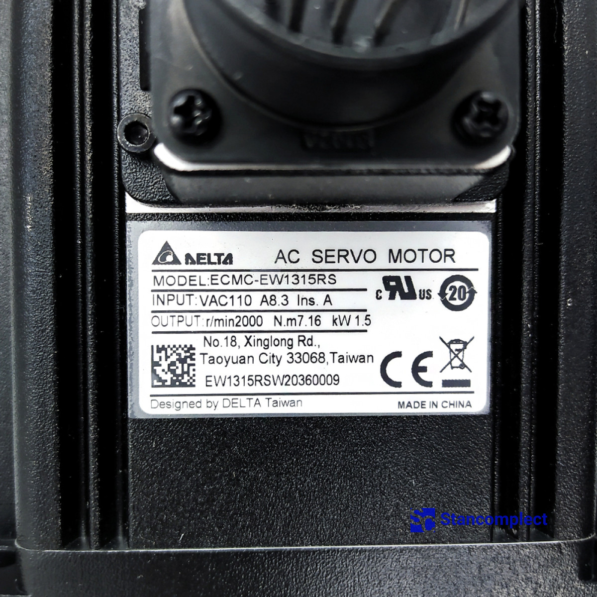 Servo motor DELTA ECMC-EW1315RS for CNC beam saws KDT