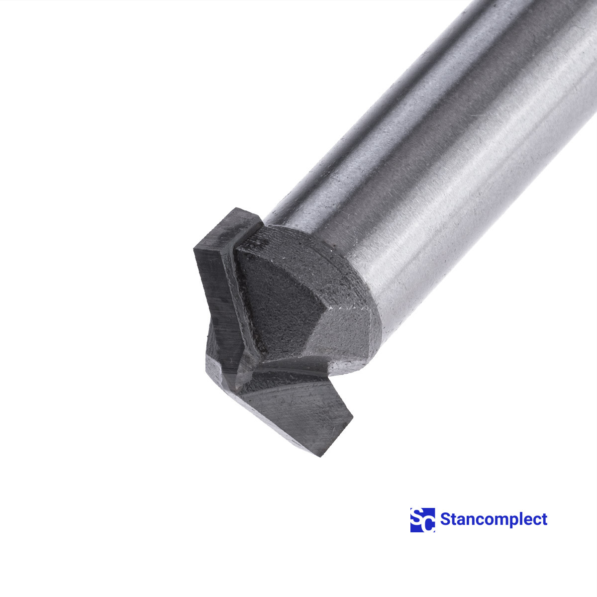 Two flute V-groove router bit d12-D18-H3,3-L60-A135 for aluminum