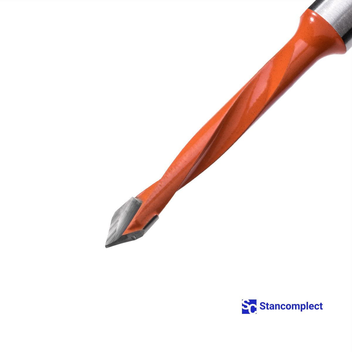 Through hole drill bit HD d-6 mm, L-70 mm left with brazed plate