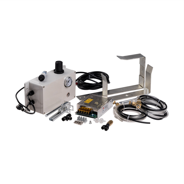 Spray system for edge banding machines