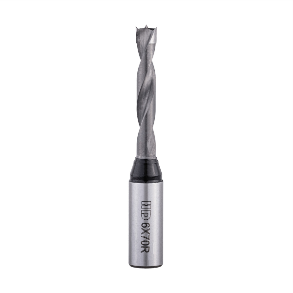Solid carbide blind hole drill bit HD d-6 mm, L-70 mm right (301 series)