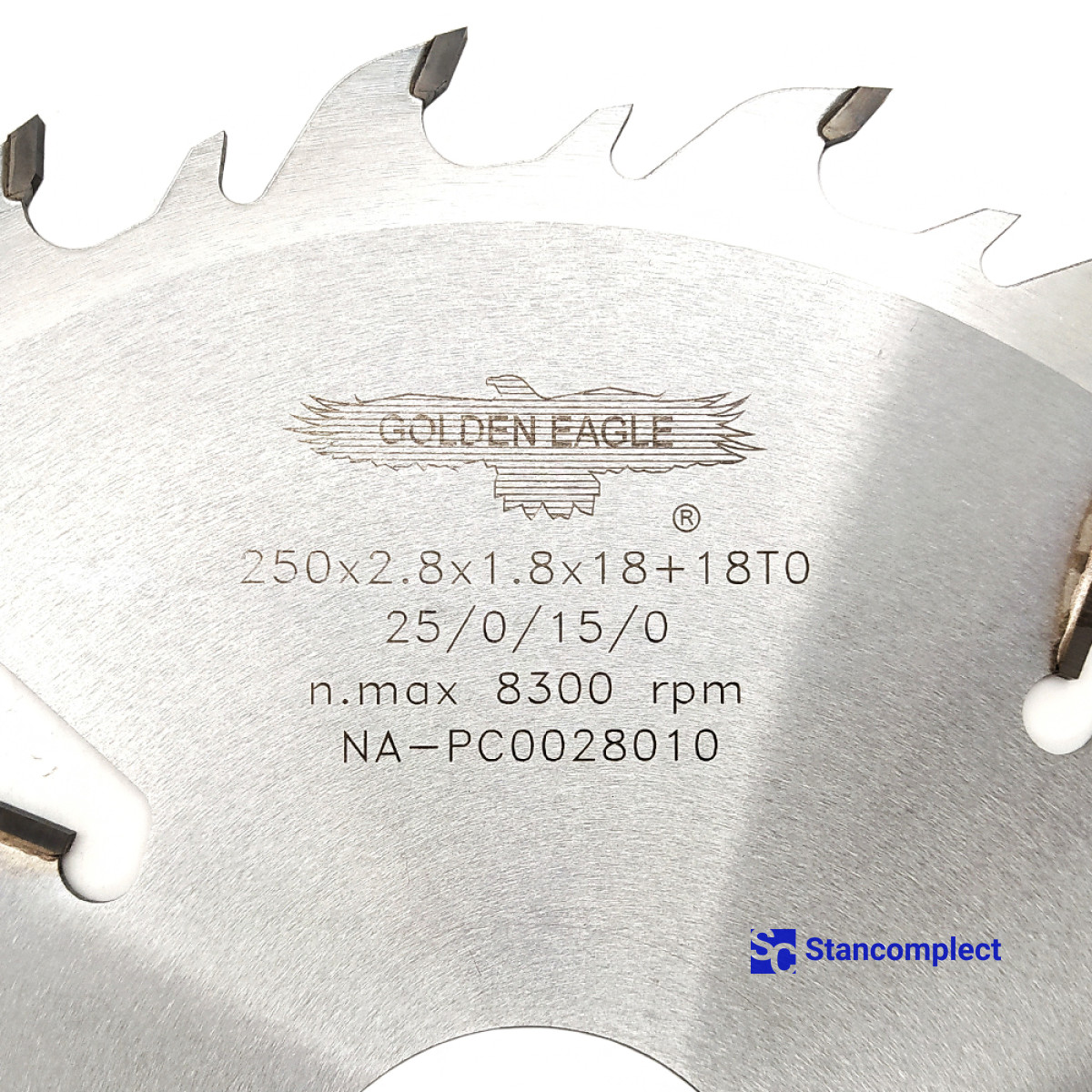 Gang rip saw blade Golden Eagle 250x50x2.8/1.8 z18+4 FS