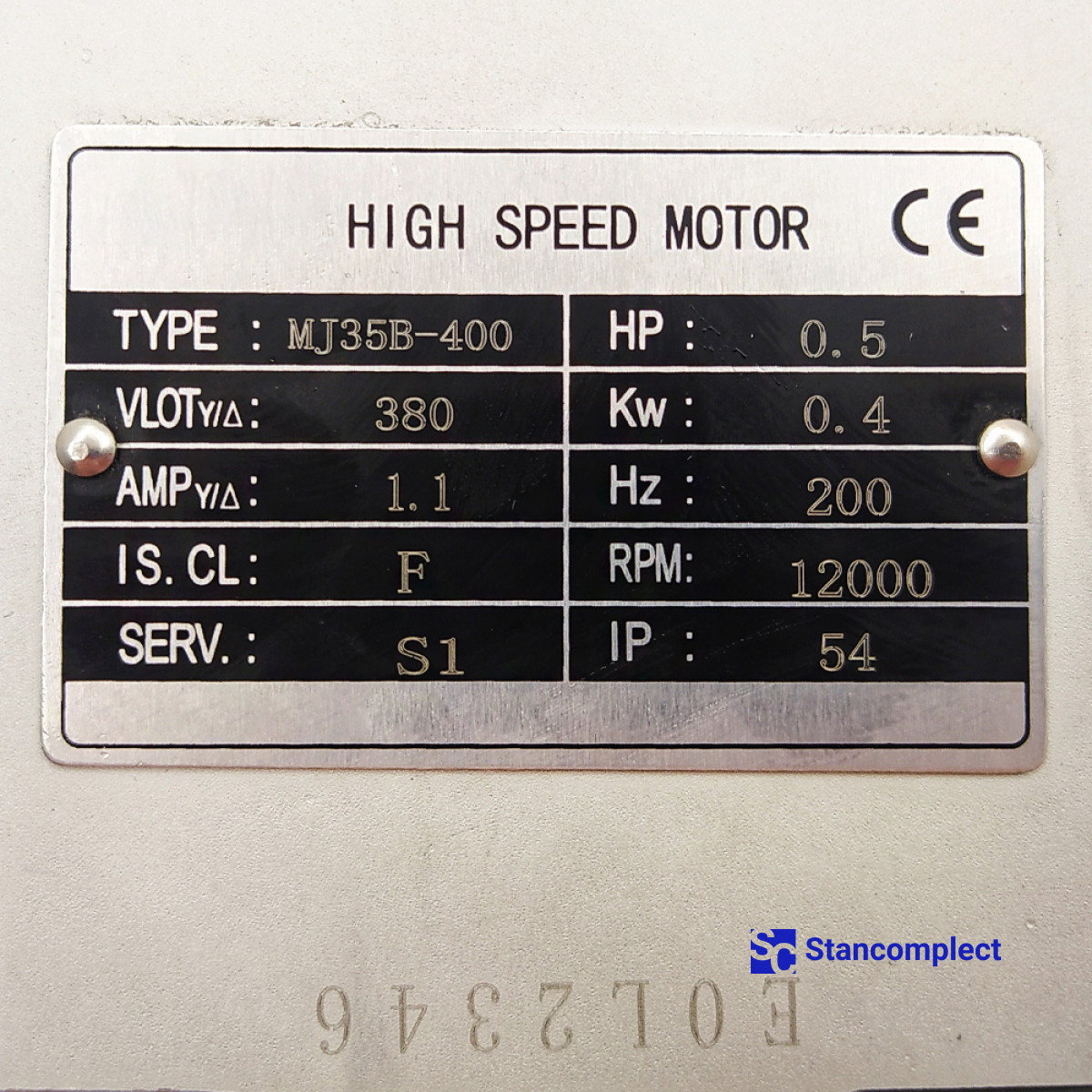 Motor zaoblovací jednotky MJ35B-400, 0,4 kW, pro olepovačky hran