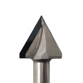 Diamond V-groove router bit D32 h32 d12 60°