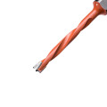Blind hole drill bit HD d-5 mm, L-85 mm left with brazed plate