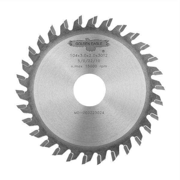 End trim saw blade 104x22x3.0x2.0x30T2 Golden Eagle for KDT edge banding machines