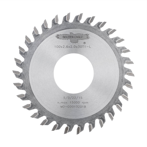 End trim saw blade 100x32x2.6x2.0x30T1-L left Golden Eagle for edge banding machines HOMAG BRANDT