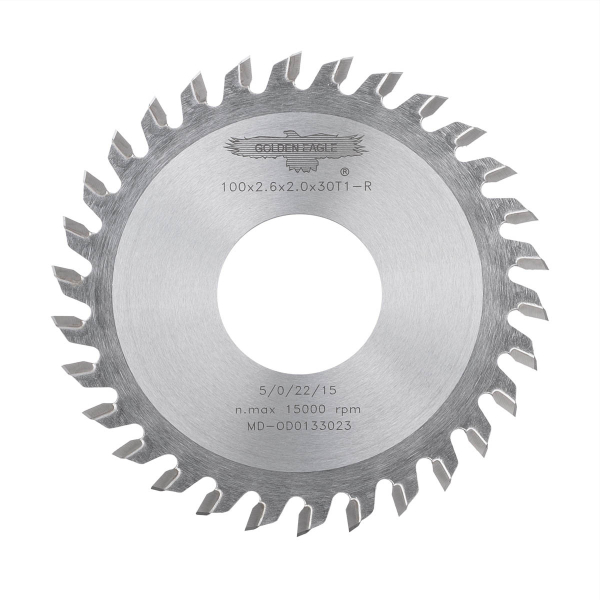 End trim saw blade 100x32x2.6x2.0x30T1-R right Golden Eagle for HOMAG BRANDT edge banding machines