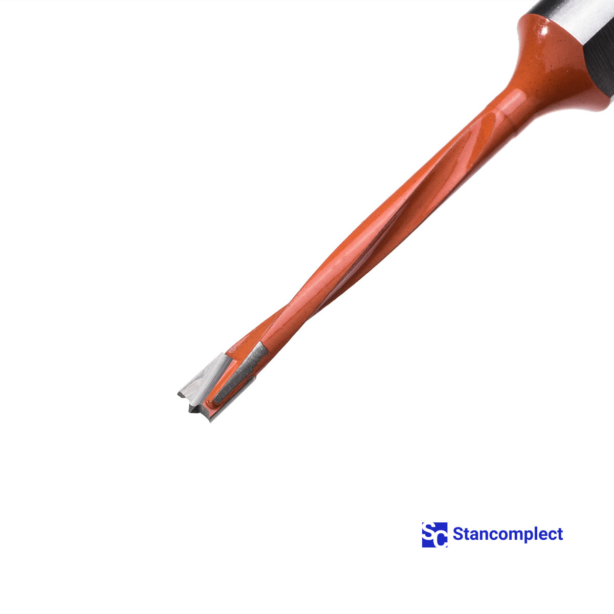 Blind hole drill bit HD d-3.5 mm, L-70 mm left with brazed plate