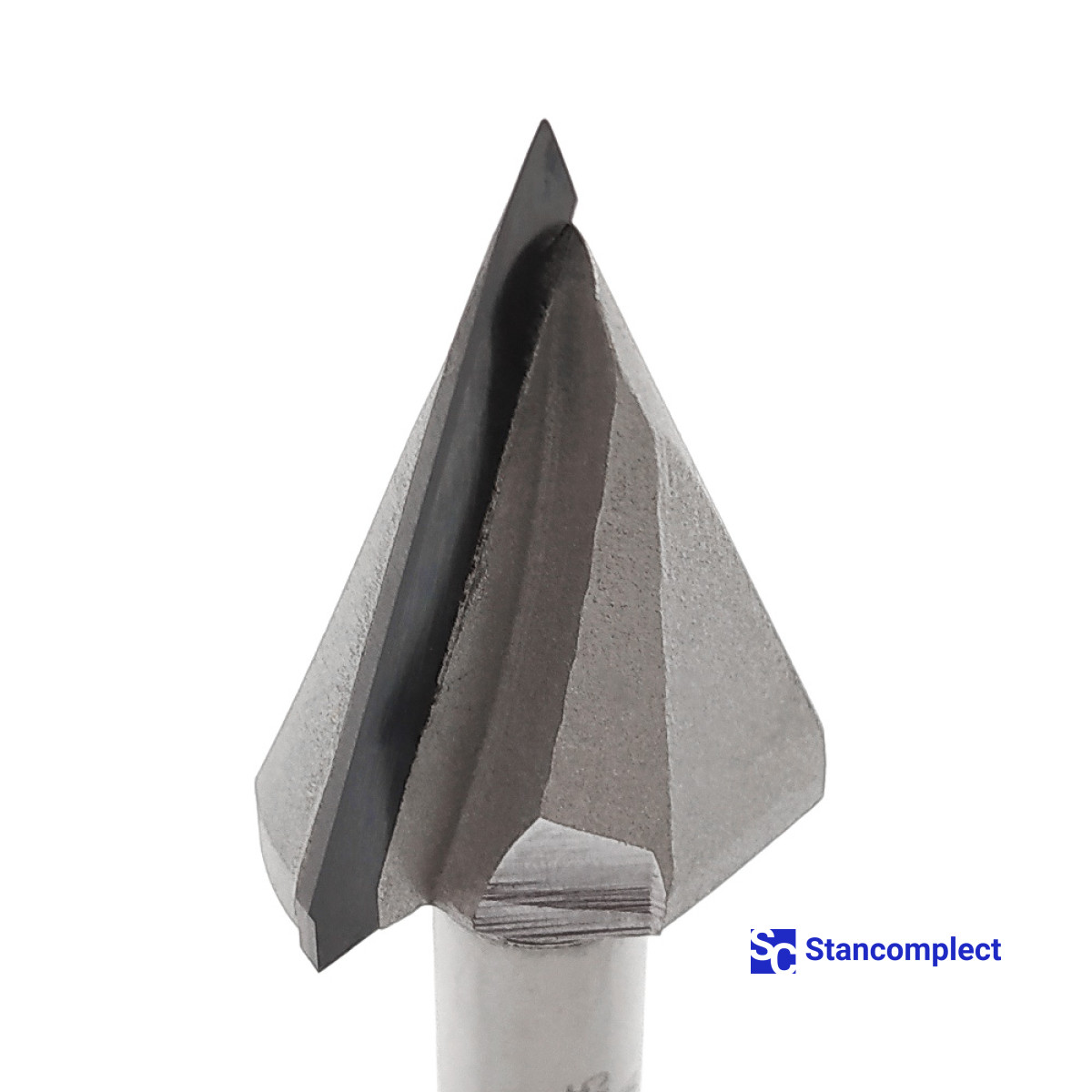 Diamond V-groove router bit D40 h44 d12 45°