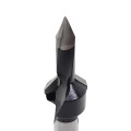 Through hole drill bit with countersink HD d-7 mm, L-69 mm right with brazed block