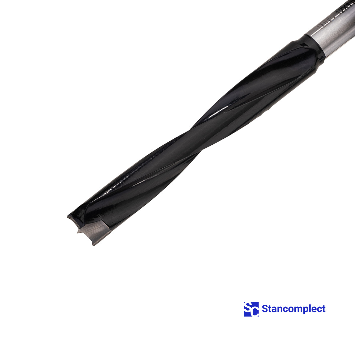 Blind hole drill bit HD d-12 mm, L-110 mm right with brazed plate