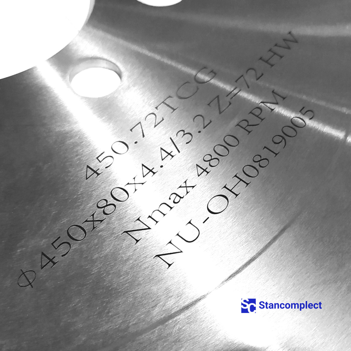 Main saw blade GOLDEN EAGLE 450x4.4/3.2x80 Z72