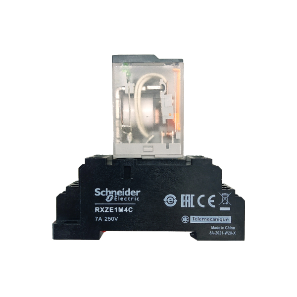 Реле Schneider RXM4LB2P7 з розеткою RXZE1M4C для крайколичкувального верстата WT-22