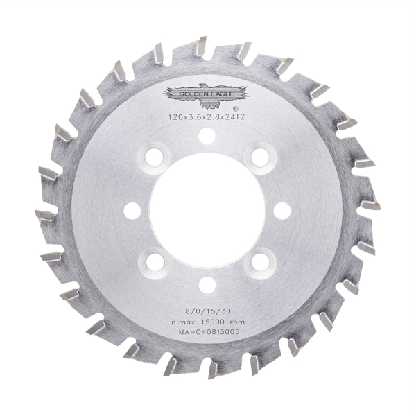 End trim saw blade 120x40x3.6x2.8-24T2-P8 Golden Eagle for HOMAG BRANDT edge banding machines