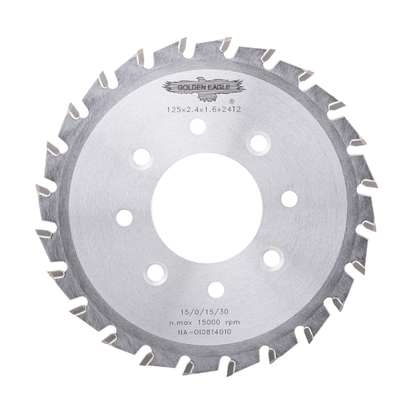 End trim saw blade 125x40x2.4x1.6-24T2-P8 Golden Eagle for HOMAG BRANDT edge banding machines