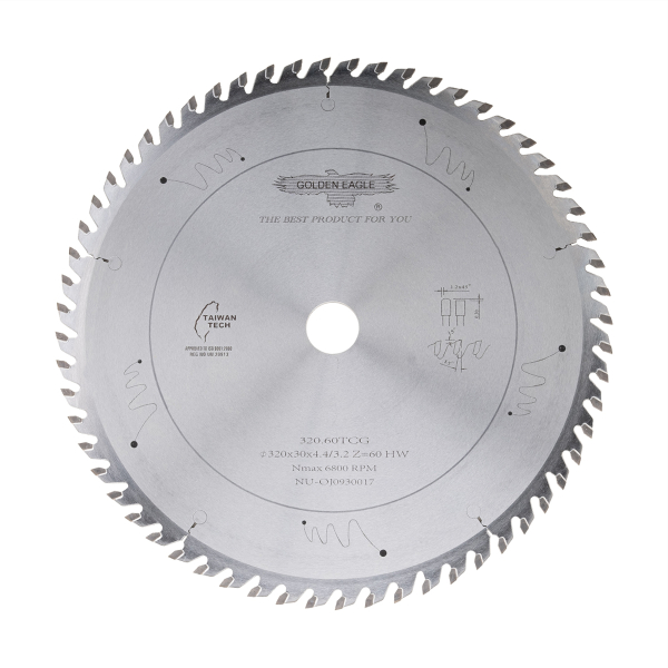 Main saw blade GOLDEN EAGLE 320x30x4.4/3.2 Z60 for CNC beam saws FELDER