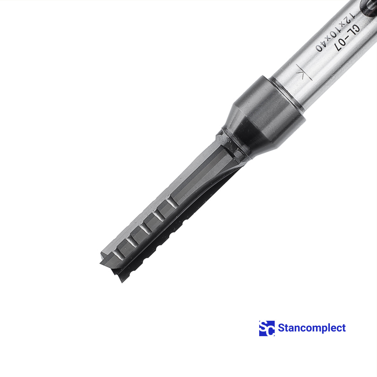 Nesting carbide cutter with coating CL-07 10x40x12 L100 HD (Taiwan) for cutting chipboard, MDF, plywood