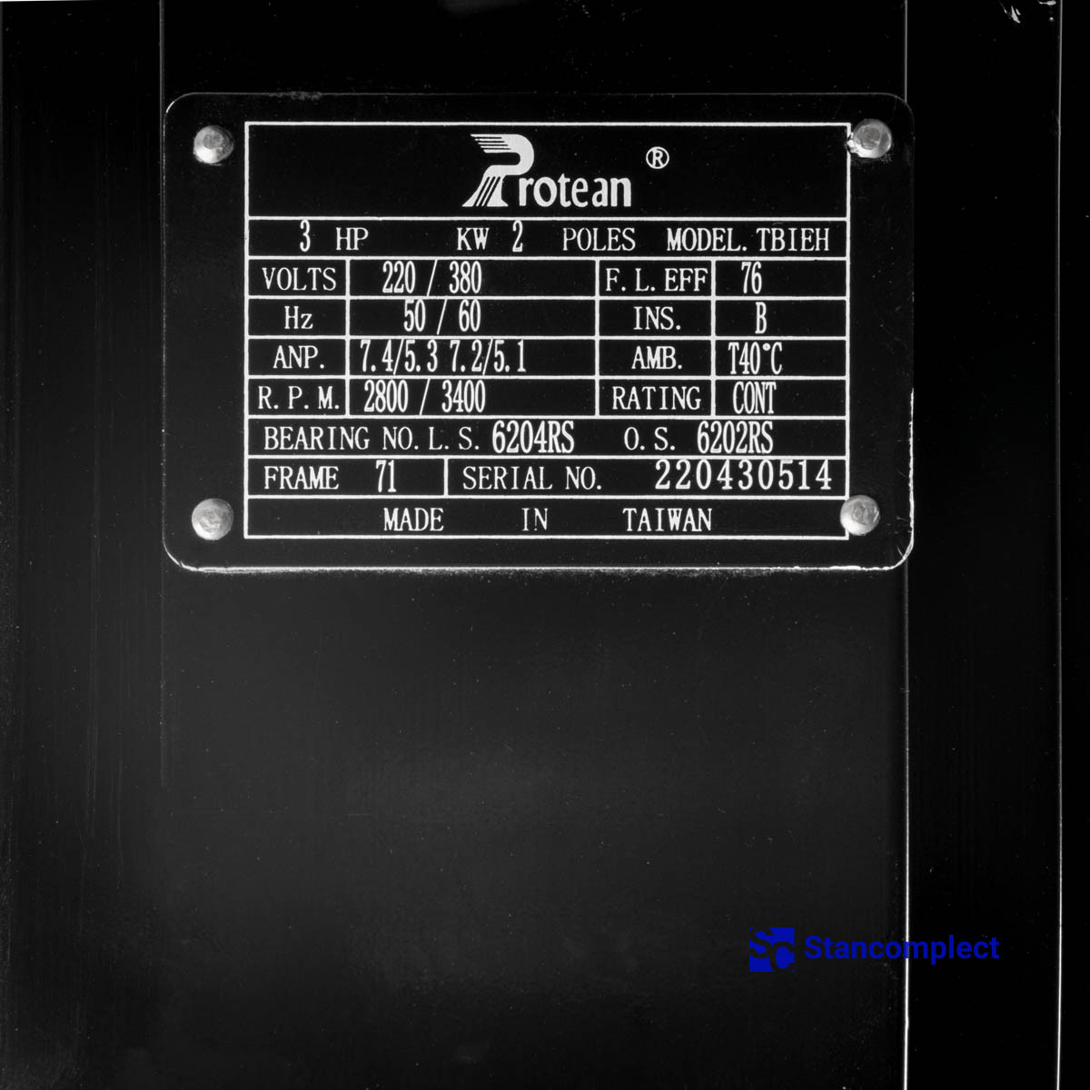 Drill head motor 2.2 kW for KDT CNC drilling centers