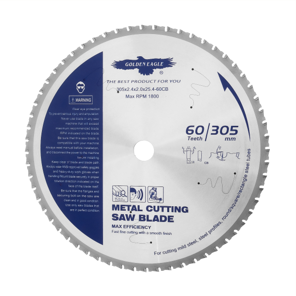 Saw blade GOLDEN EAGLE 305x25.4x2.4x2.0 Z60 for metal for MAKITA LC-1230