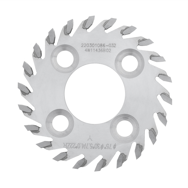 Barring and beveling unit saw 75x30x5.7/4.0x22ZR for corner edge banders KDT KE-396/KE-395