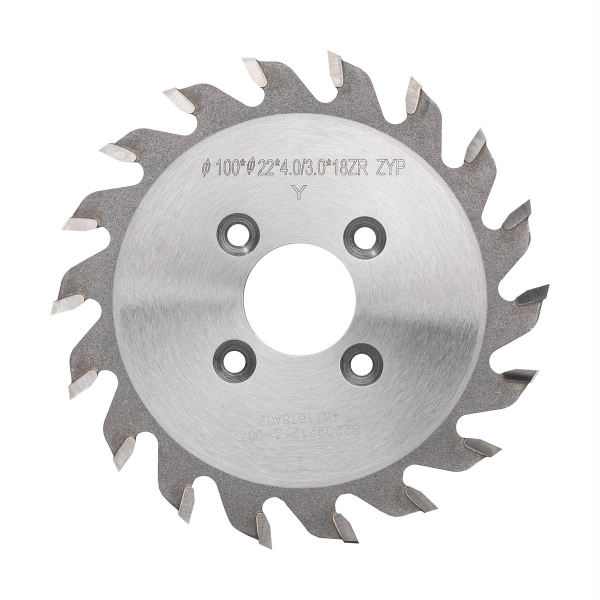 Grooving saw blade 100x22x4.0/2.2x18ZR for CNC drilling machines. Saw cut 4 mm