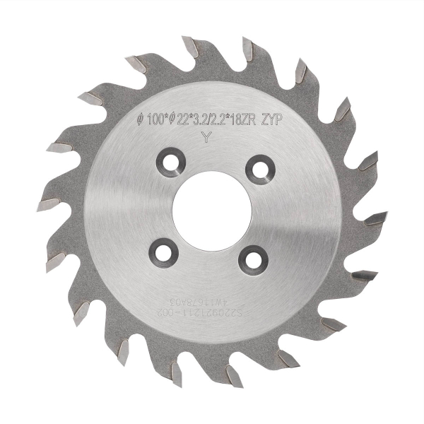 Grooving saw blade 100x22x3.2/2.2x18ZR for CNC drilling machines. Saw cut 3.2 mm