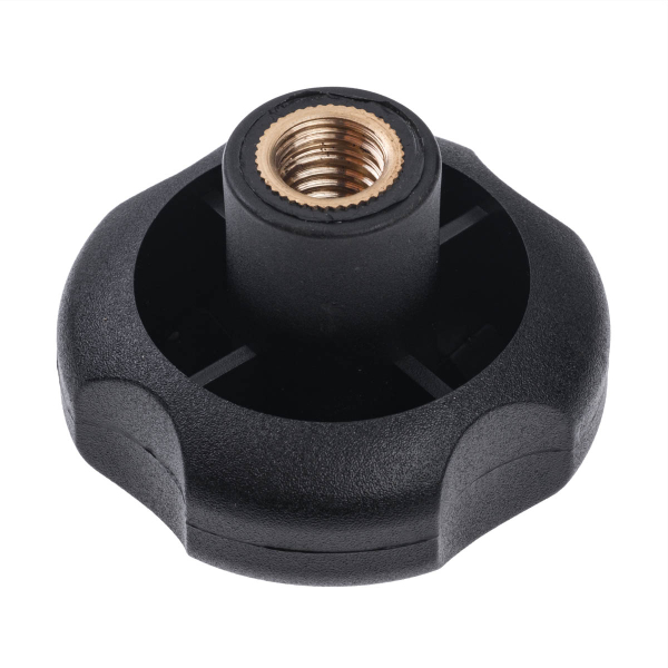 Lobe clamping handle AM10x50 with internal thread for glue bath