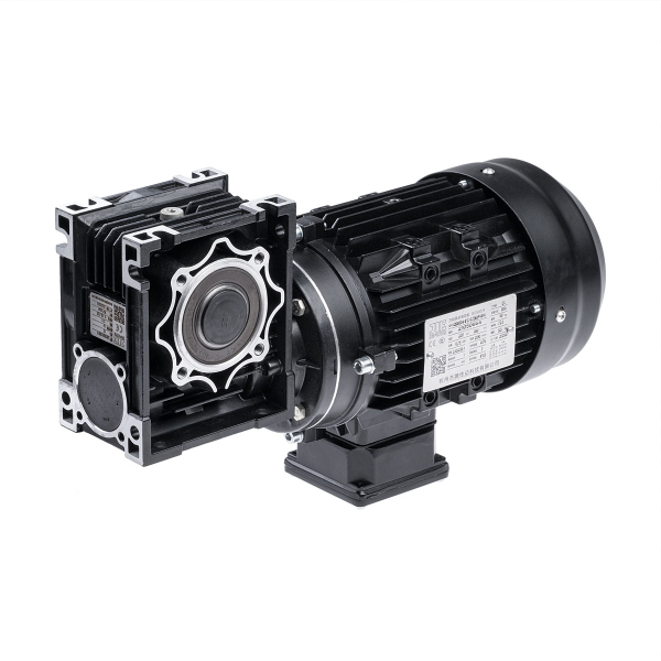 Worm gear motor JRSTD50-15:1-80B14+DS80S4-IEC-0.75KW-B14 for drilling machine KDT