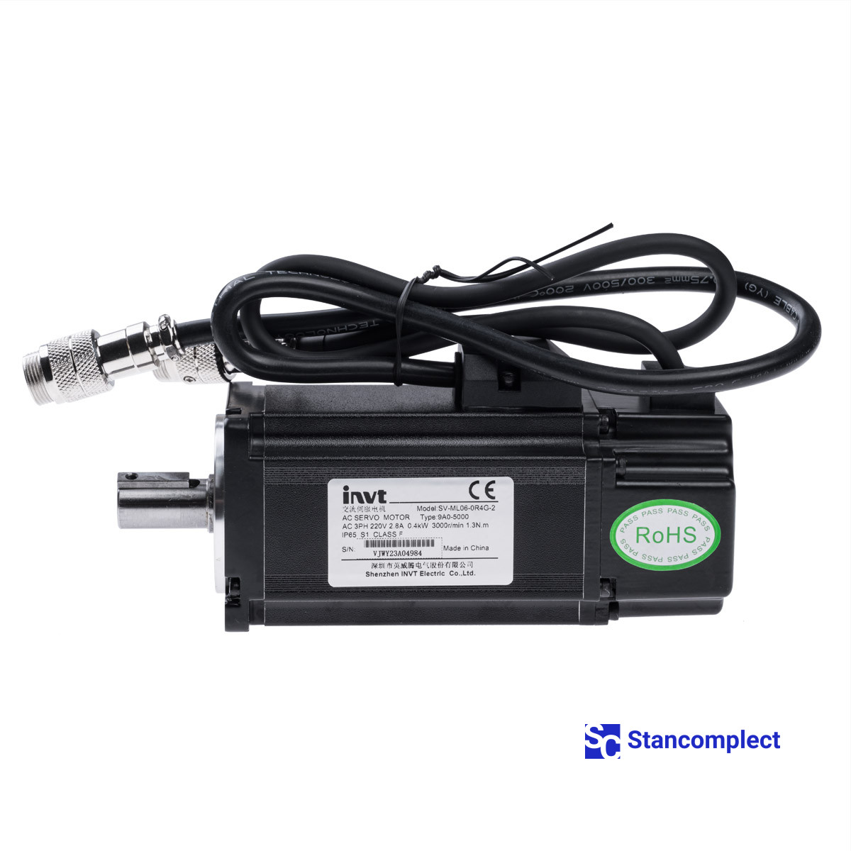 Servo motor INVT SV-ML06-0R4G-2-9A0-5000 for KDT CNC drilling centers