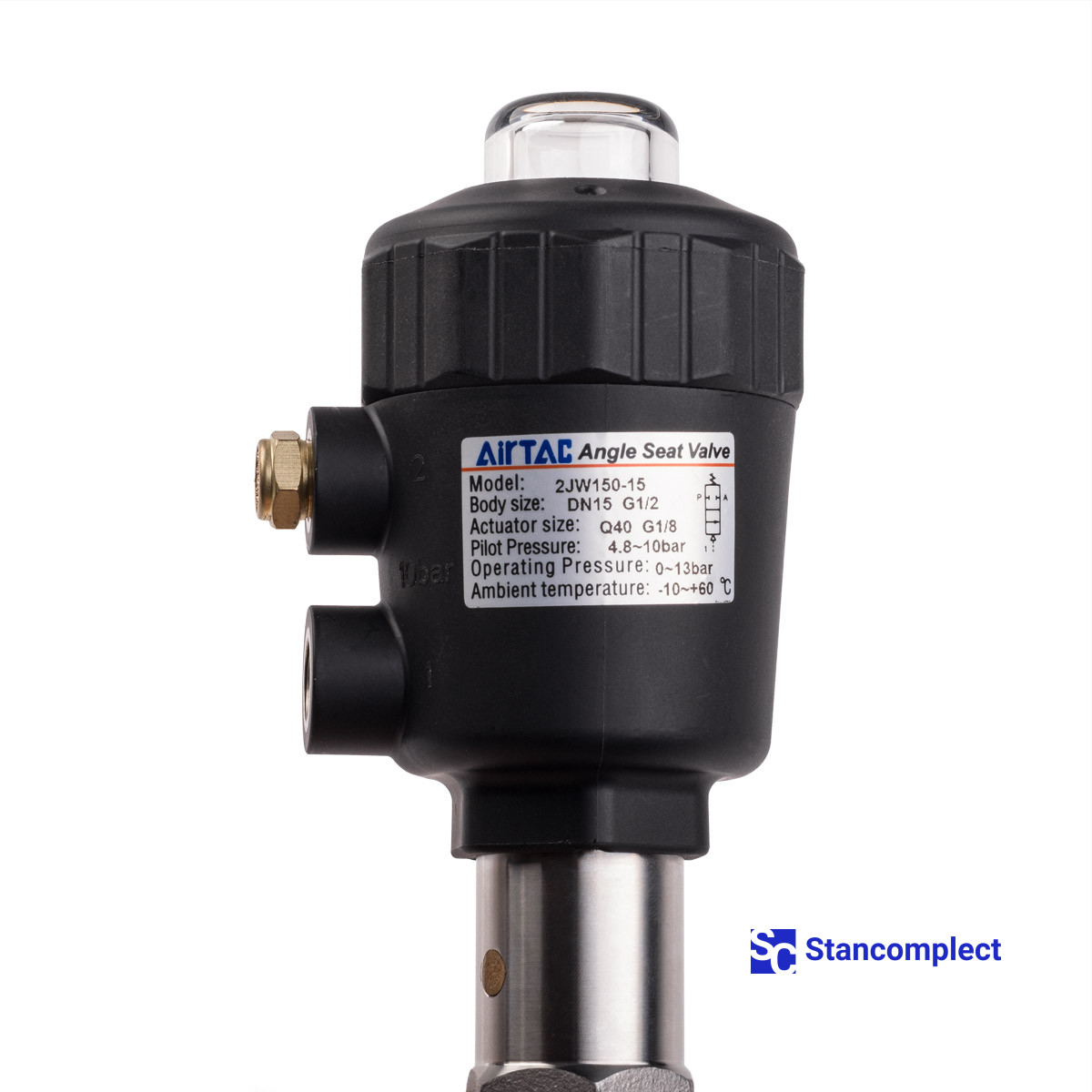 Pneumatic angle seat valve Airtac 2JW150-15-Q40