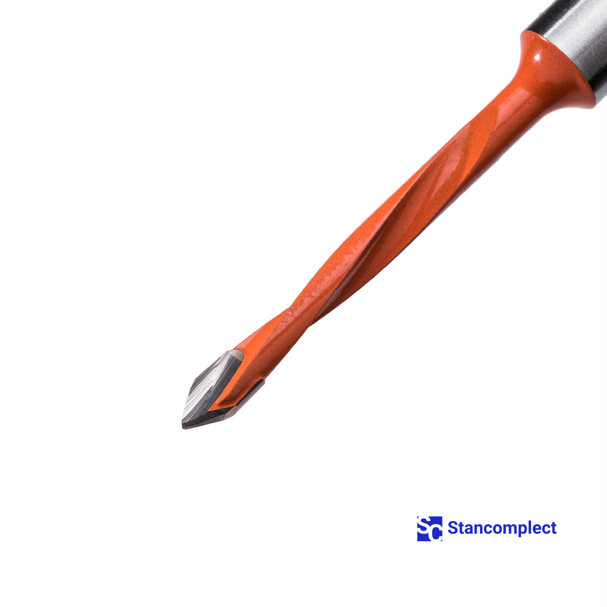 Through hole drill bit HD d-5 mm, L-70 mm left with brazed plate