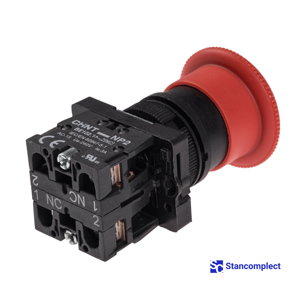 Emergency stop button 4-pin NP2-ES544 for KDT edge banding machines