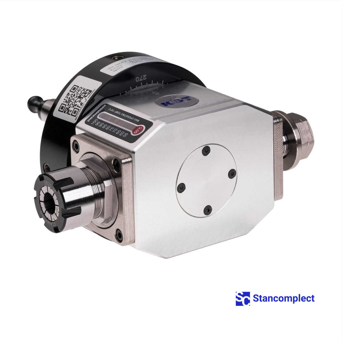 Агрегатная двухсторонняя фрезерная головка 90° KDT RAM28-2-SCF22/ER25M-ISO30 для сверлильно-присадочных центров с ЧПУ KDT