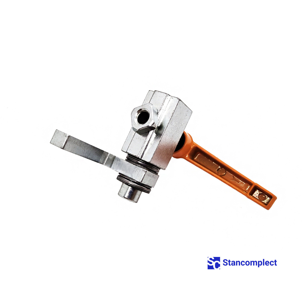Folding stop for ruler for drilling machine