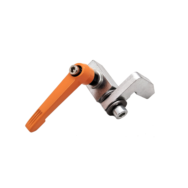 Folding stop for ruler for drilling machine