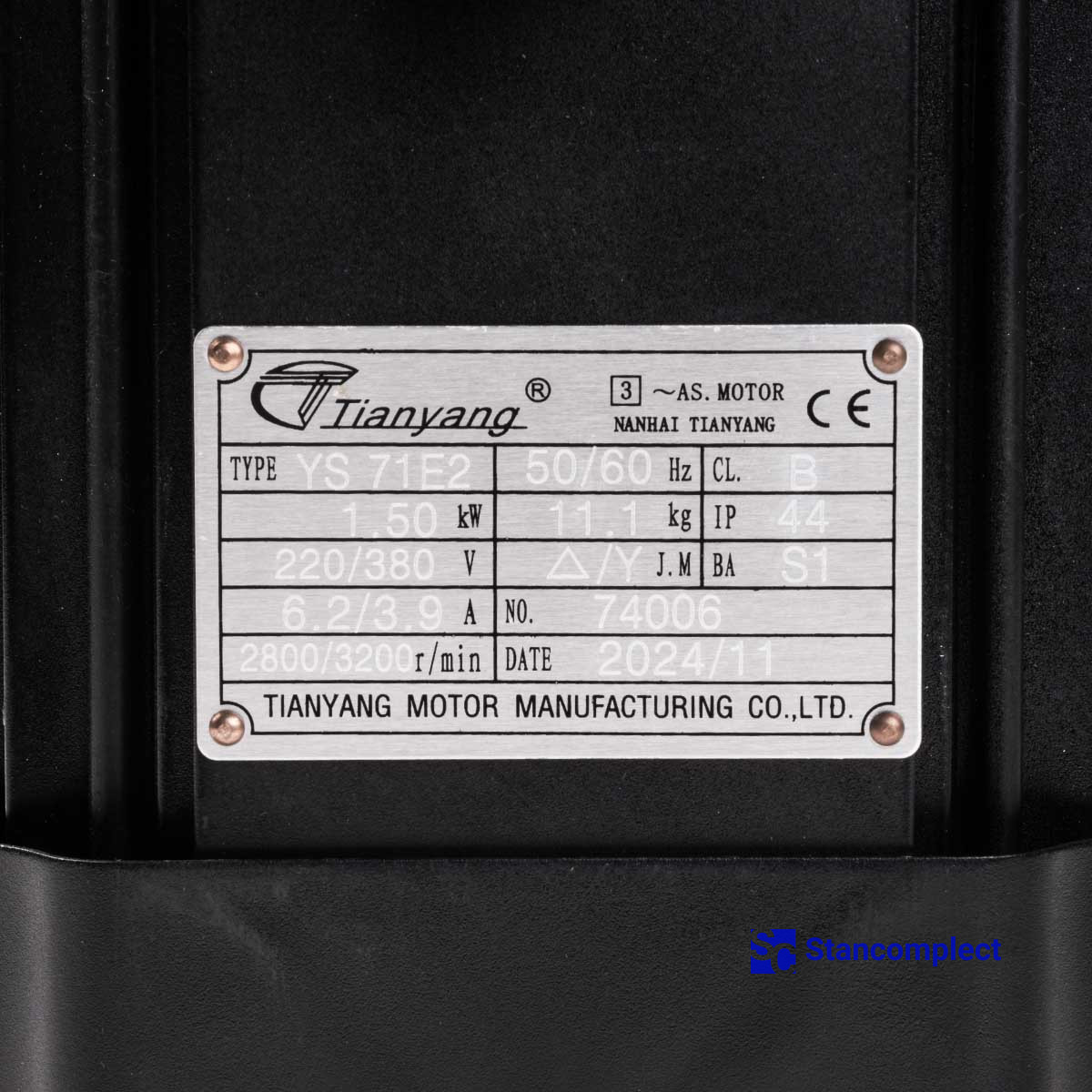 Electric motor of horizontal head B5YS71E2/1.5KW 380V for drilling machines KDT-6462K