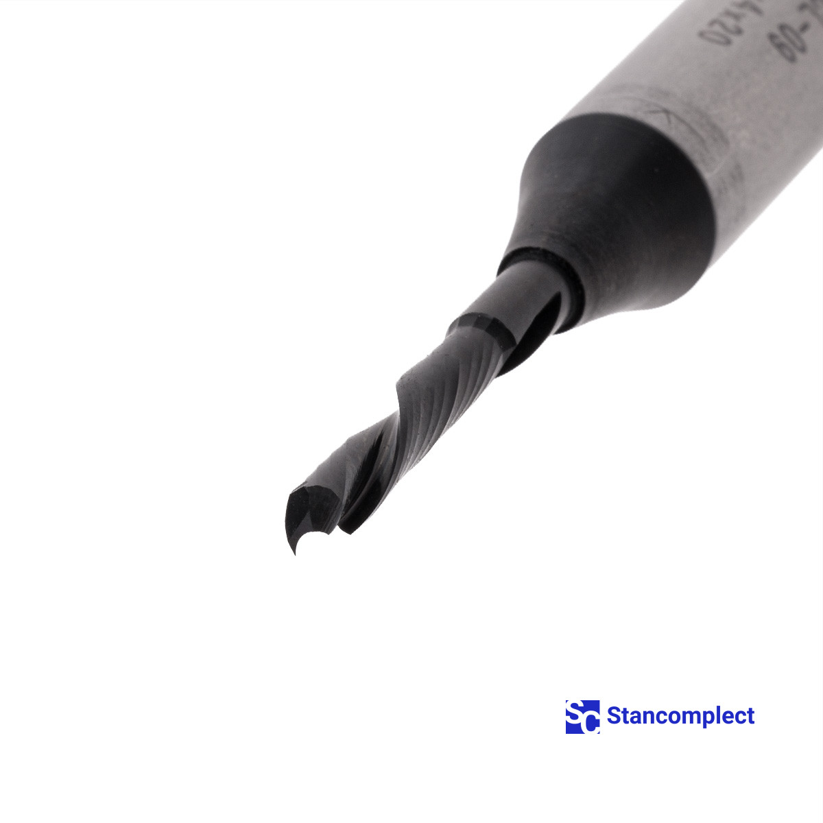 Nesting single-thread carbide cutter with coating CL-09 4x20x12 L75 HD (Taiwan) for cutting composite, acrylic, plastic