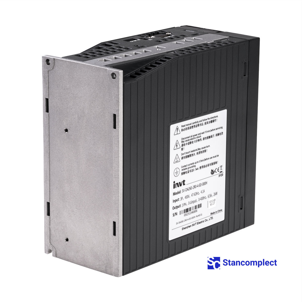 Servo drive INVT SV-DA260-2R0-4-E0-000H for KDT edge banding machines